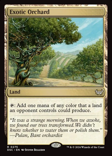 Exotic Orchard, Magic card DSC 275 — Duskmourn: House of Horror Commander set