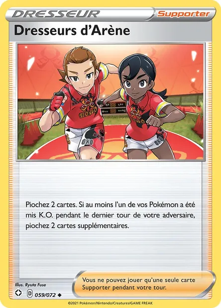 Dresseurs d'Arène, carte Pokémon SHF 59 — extension Destinées Radieuses