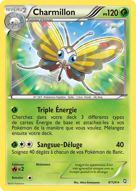 Charmillon, carte Pokémon DRX 8 — extension Dragons Éxaltés