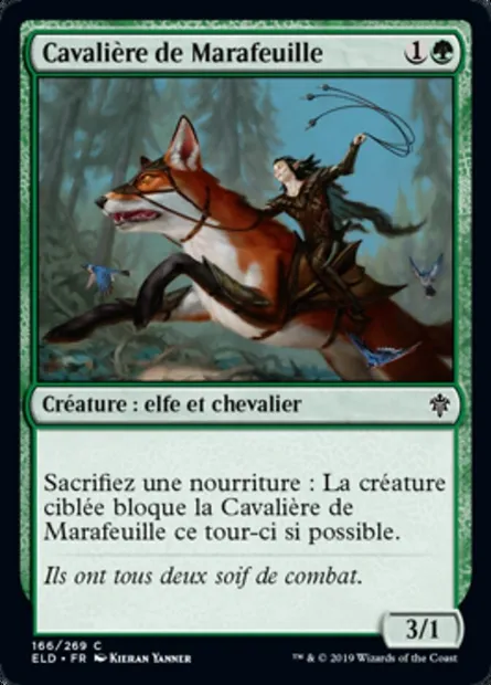 Cavalière de Marafeuille, carte Magic ELD 166 — extension Throne of Eldraine