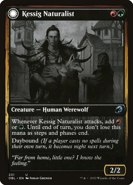 Kessig Naturalist // Lord of the Ulvenwald, Magic card DBL 231 — Innistrad: Double Feature set
