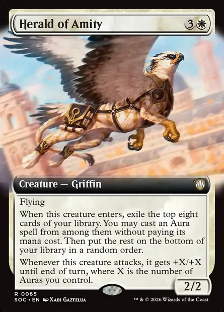 Herald of Amity, Magic card SOC 65 — Secrets of Strixhaven Commander set