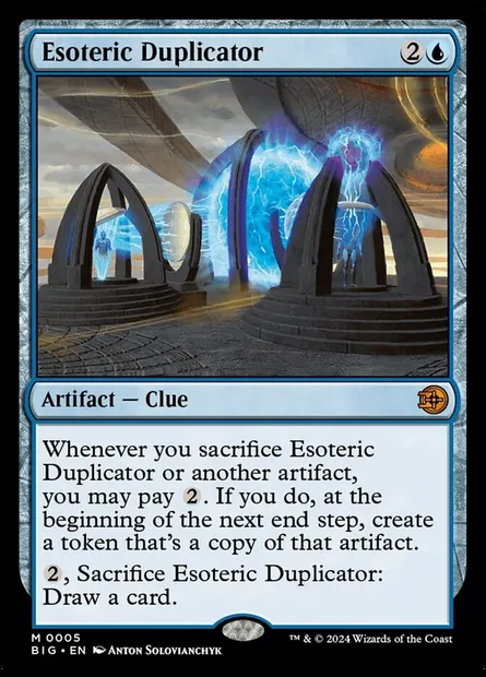 Esoteric Duplicator, Magic card BIG 5 — The Big Score set