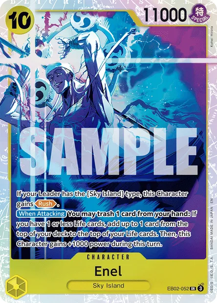 Enel, One Piece card EB02-052 — Anime 25th Collection set