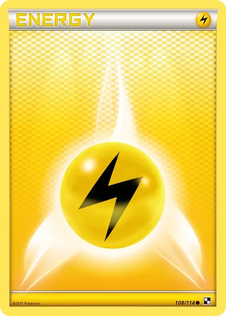 Lightning Energy, Pokémon card BLW 108 — Black & White set