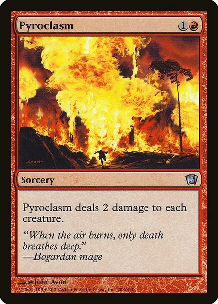 Pyroclasm, Magic card 9ED 208★ — Ninth Edition set
