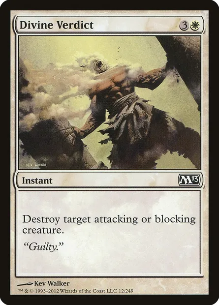 Divine Verdict, Magic card M13 12 — Magic 2013 set