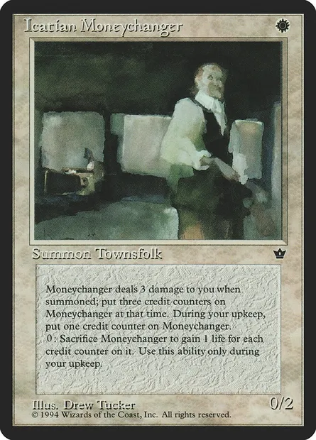 Icatian Moneychanger, carte Magic FEM 10a — extension Fallen Empires