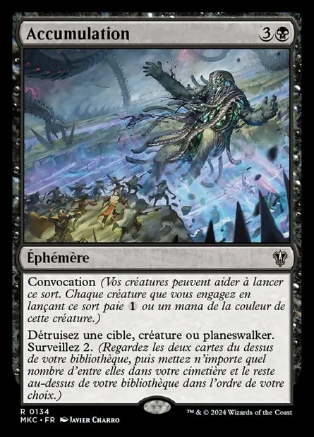 Accumulation, carte Magic MKC 134 — extension Murders at Karlov Manor Commander