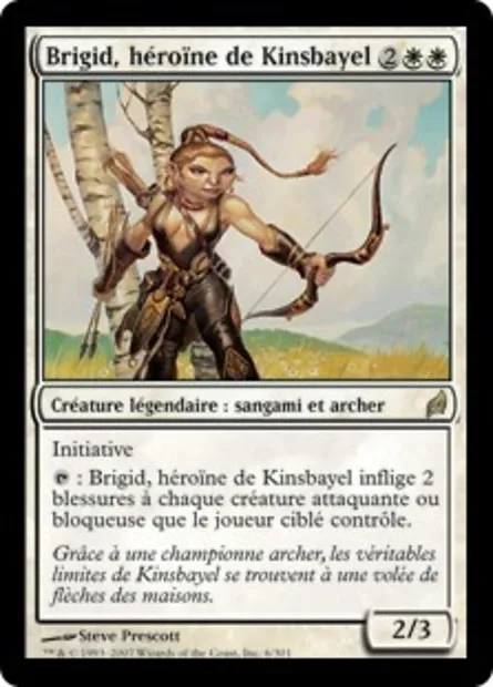 Brigid, héroïne de Kinsbayel, carte Magic LRW 6 — extension Lorwyn