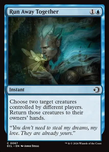 Run Away Together, Magic card ECL 67 — Lorwyn Eclipsed set