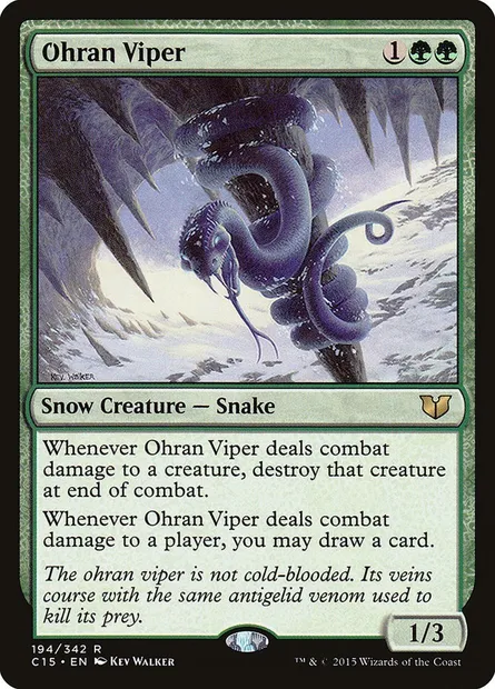 Ohran Viper, Magic card C15 194 — Commander 2015 set
