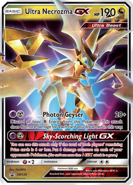 Ultra Necrozma GX, Pokémon card SM 126 — SM Black Star Promos set