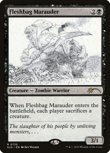Fleshbag Marauder, Magic card SLD 725 — Secret Lair Drop set