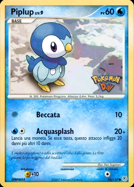 Piplup Lv.9, Pokémon card PR 093-2 — Assorted Promos set