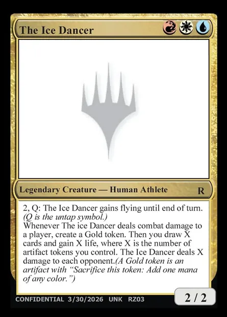 The Ice Dancer, Magic card UNK RZ03t — Unknown Event set
