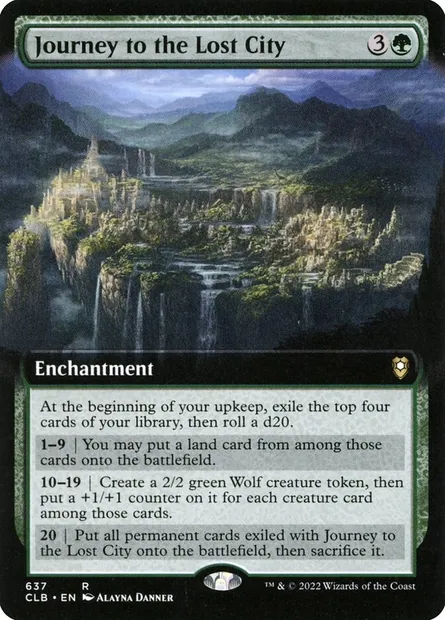 Journey to the Lost City, Magic card CLB 637 — Commander Legends: Battle for Baldur's Gate set