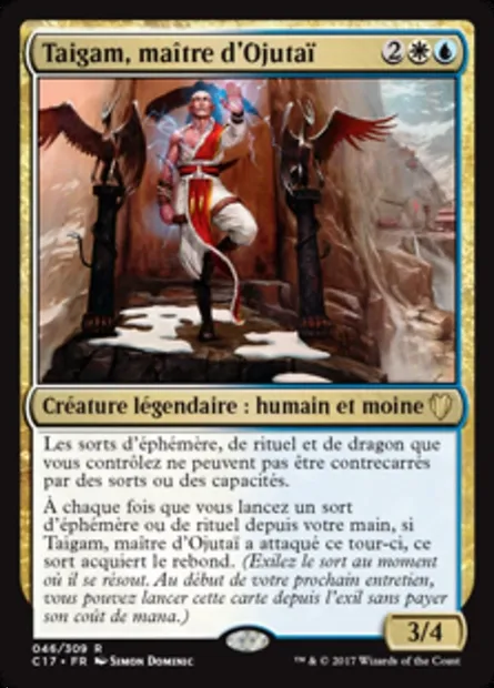 Taigam, maître d'Ojutaï, carte Magic C17 46 — extension Commander 2017