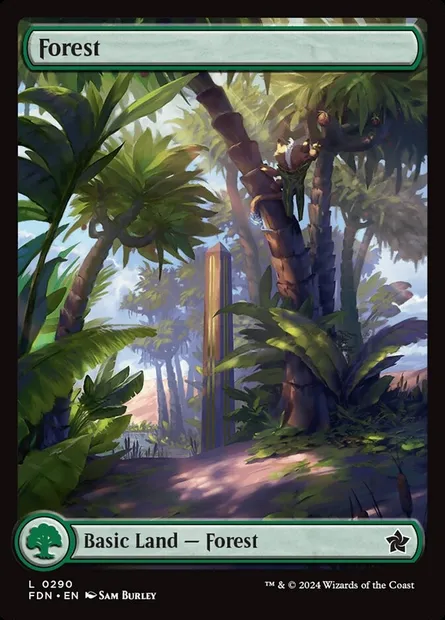 Forest, Magic card FDN 290 — Foundations set