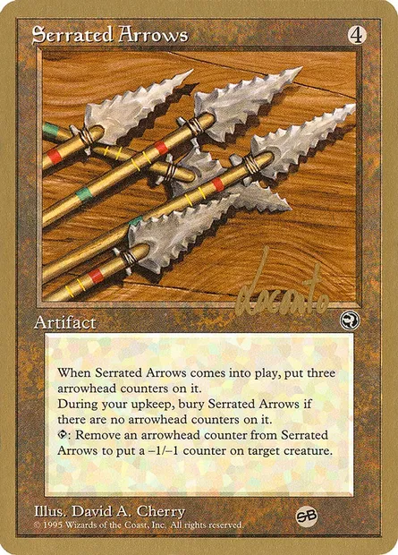 Serrated Arrows, Magic card PTC ml110sb — Pro Tour Collector Set set