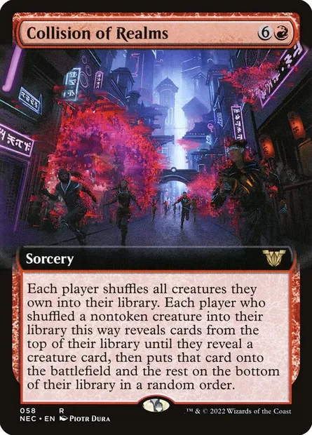 Collision of Realms, Magic card NEC 58 — Neon Dynasty Commander set