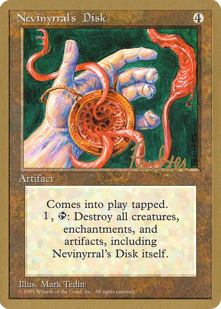 Nevinyrral's Disk, Magic card PTC pp338 — Pro Tour Collector Set set