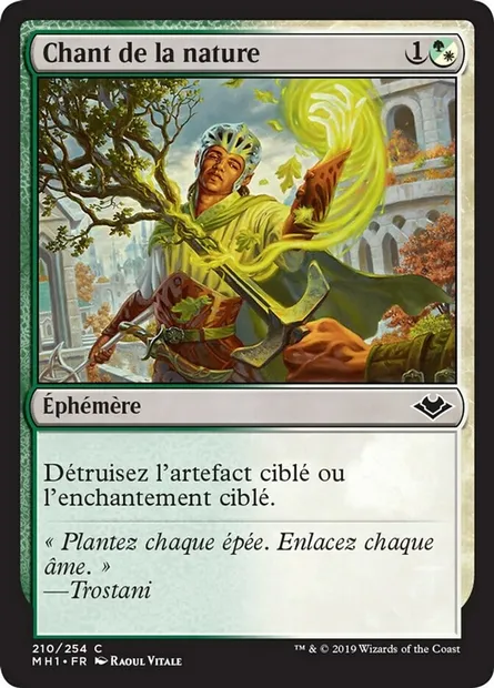 Chant de la nature, carte Magic MH1 210 — extension Horizons du Modern