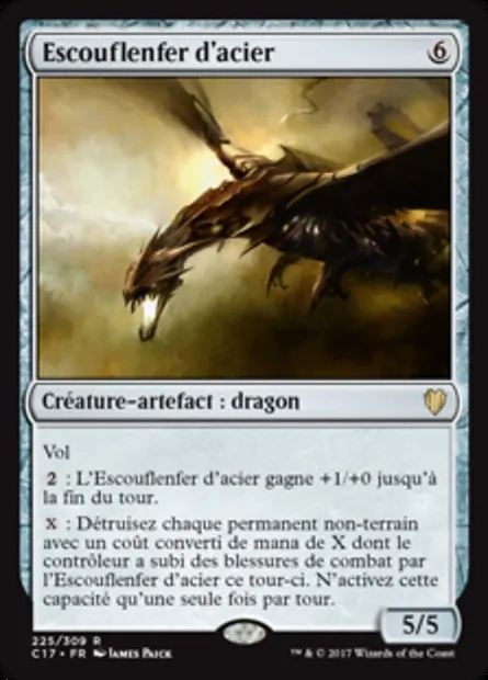 Escouflenfer d'acier, carte Magic C17 225 — extension Commander 2017