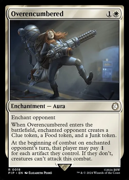 Overencumbered, Magic card PIP 18 — Fallout set