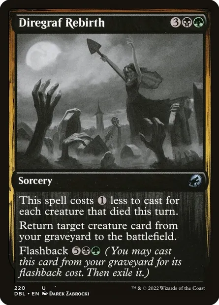 Diregraf Rebirth, Magic card DBL 220 — Innistrad: Double Feature set