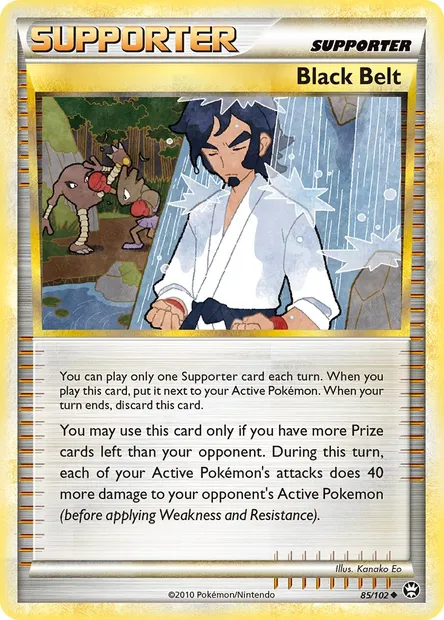 Black Belt, Pokémon card TM 85 — Triumphant set