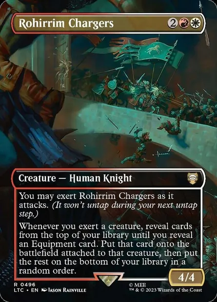 Rohirrim Chargers, Magic card LTC 496 — Tales of Middle-earth Commander set