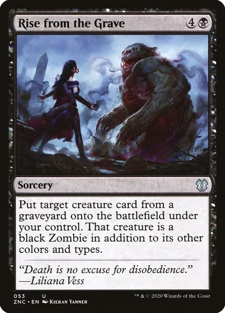 Rise from the Grave, Magic card ZNC 53 — Zendikar Rising Commander set
