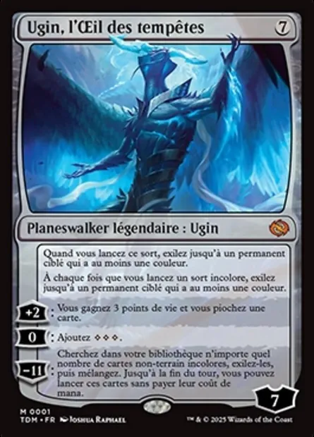 Ugin, l'Œil des tempêtes, carte Magic TDM 1 — extension Tarkir: Dragonstorm