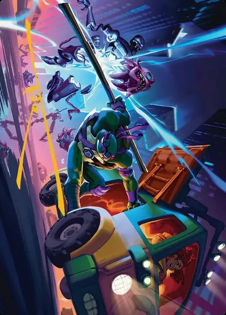 Donatello, Rad Scientist // Donatello, Rad Scientist, carte Magic ATMT 47 — extension Teenage Mutant Ninja Turtles Art Series