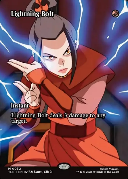 Lightning Bolt, Magic card TLE 32 — Avatar: The Last Airbender Eternal set
