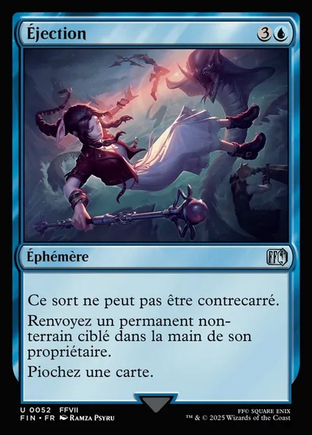 Éjection d'armure, carte Magic FIN 52 — extension Final Fantasy