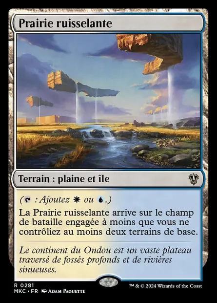 Prairie ruisselante, carte Magic MKC 281 — extension Murders at Karlov Manor Commander