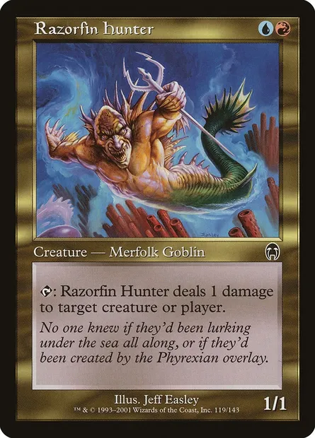 Razorfin Hunter, Magic card APC 119 — Apocalypse set