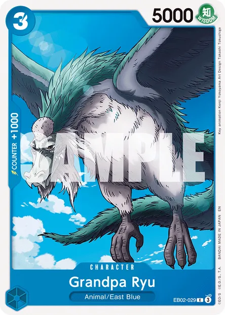 Grandpa Ryu, One Piece card EB02-029 — Anime 25th Collection set