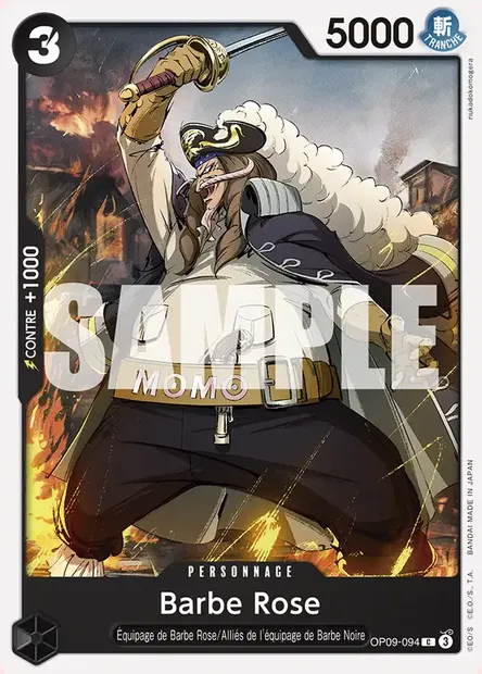 Barbe Rose, carte One Piece OP09-094 — extension LES NOUVEAUX EMPEREURS