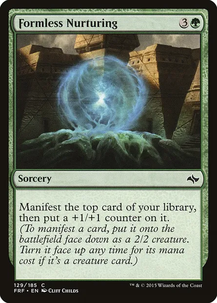 Formless Nurturing, Magic card FRF 129 — Fate Reforged set