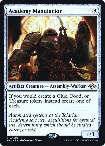 Academy Manufactor, Magic card PMH2 219s — Modern Horizons 2 Promos set