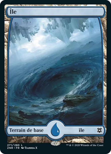 Île, carte Magic ZNR 271 — extension Renaissance de Zendikar