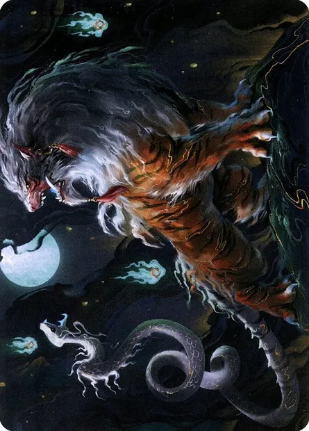 Gloomshrieker // Gloomshrieker, Magic card ANEO 28 — Neon Dynasty Art Series set