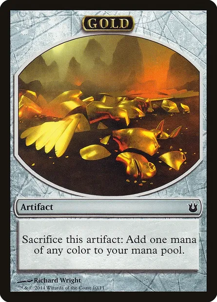 Gold, Magic card TBNG 10 — Born of the Gods Tokens set