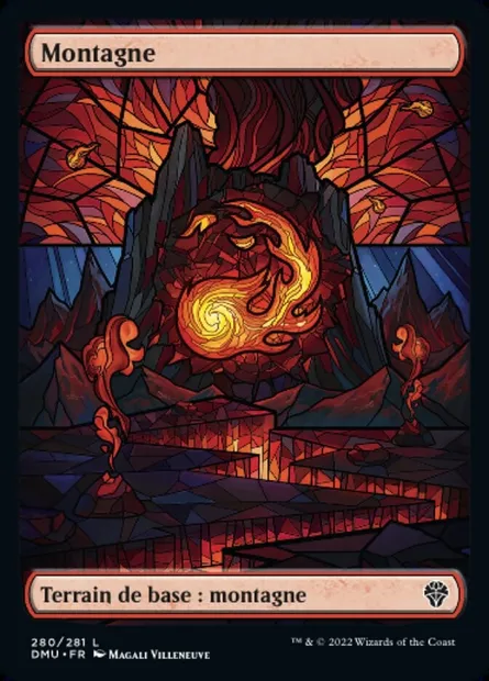 Montagne, carte Magic DMU 280 — extension Dominaria Uni