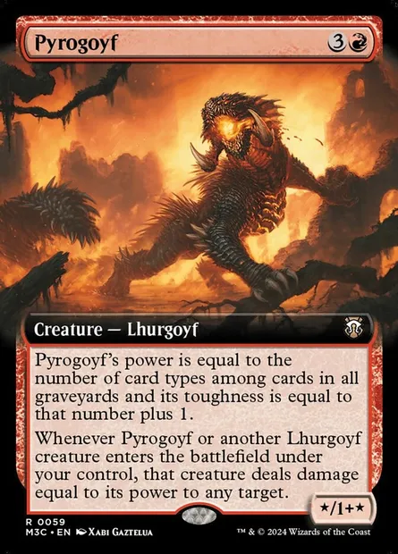 Pyrogoyf, Magic card M3C 59 — Modern Horizons 3 Commander set