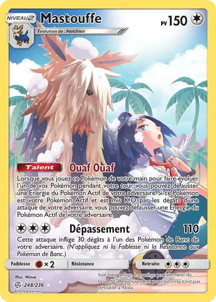 Mastouffe, carte Pokémon CEC 248 — extension Éclipse Cosmique