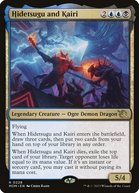 Hidetsugu and Kairi, Magic card MOM 228 — March of the Machine set